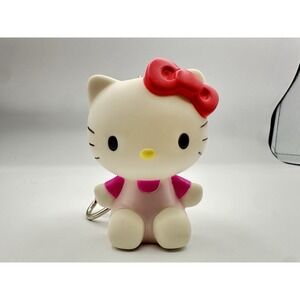 2008 Sanrio Hello Kitty Ice Cream Keychain 2.5"  & Plush PEZ Dispenser Keychain